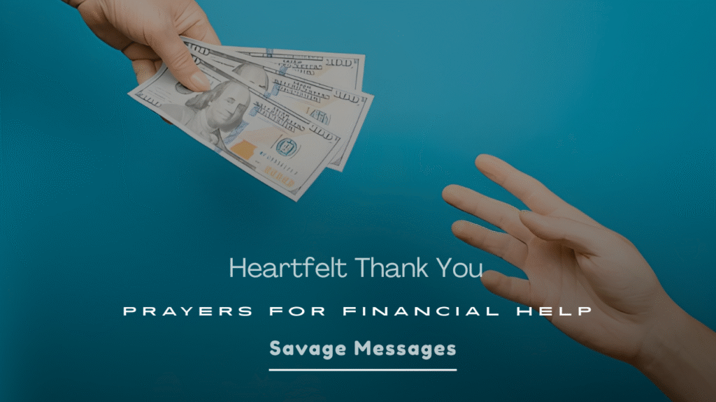 Heartfelt Thank You Prayers for Financial Help