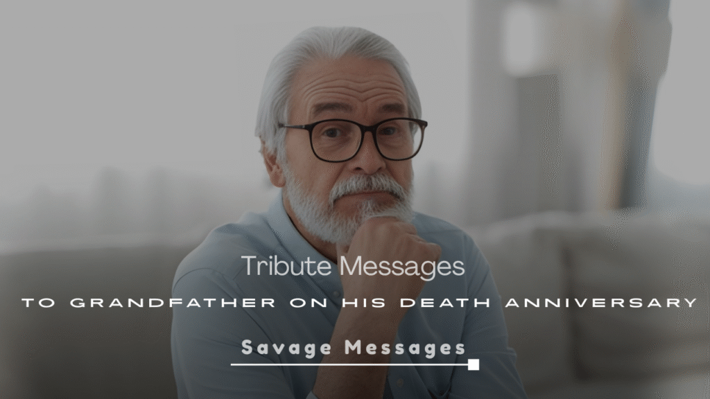 Tribute Messages to Grandfather on His Death